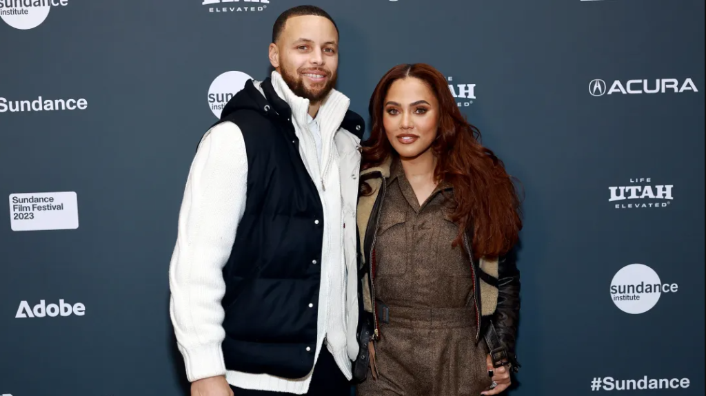 Stephen Curry and Ayesha Curry at the 2023 Sundance Film Festival. Photo: Matt Winkelmeyer/Getty Images