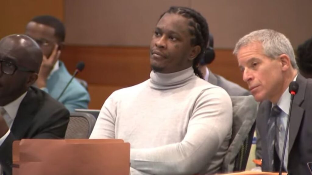 Young Thug in Court. Photo: WXIA