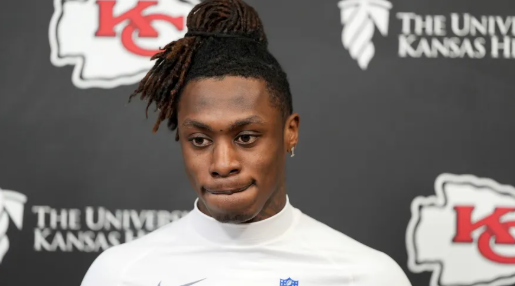 Xavier Worthy. Photo: AP/Charlie Riedel