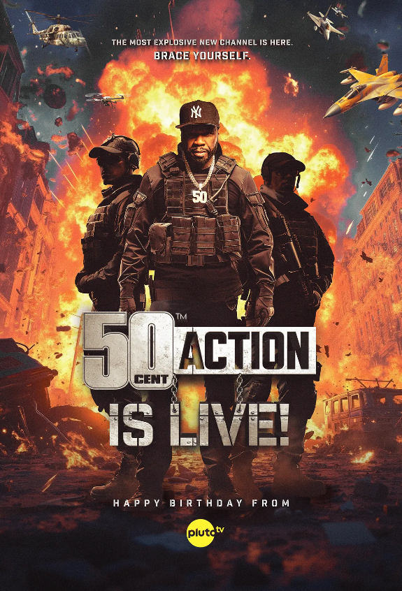 50 Cent. Photo Courtesy of Pluto TV
