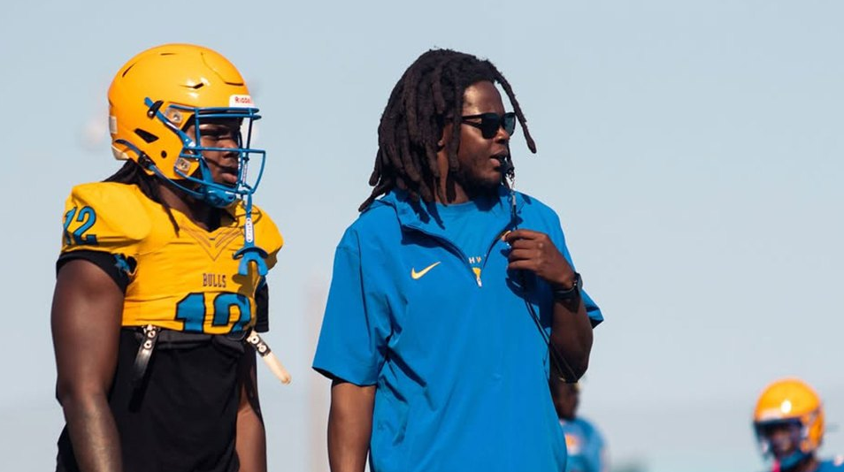 NFL free agent Teddy Bridgewater is in his second year mentoring players at his alma mater, Miami Northwestern Senior High, where he now serves as a volunteer coach. Photo: bearjordan84 - instagram