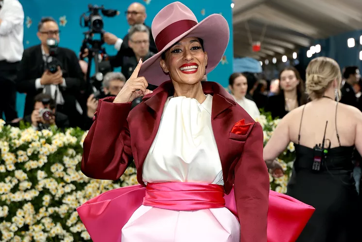 Tracee Ellis Ross arrives in style at the 2025 Met Gala, themed "Superfine: Tailoring Black Style," held at the Metropolitan Museum of Art in New York City on May 5. Photo by Dimitrios Kambouris/Getty Images